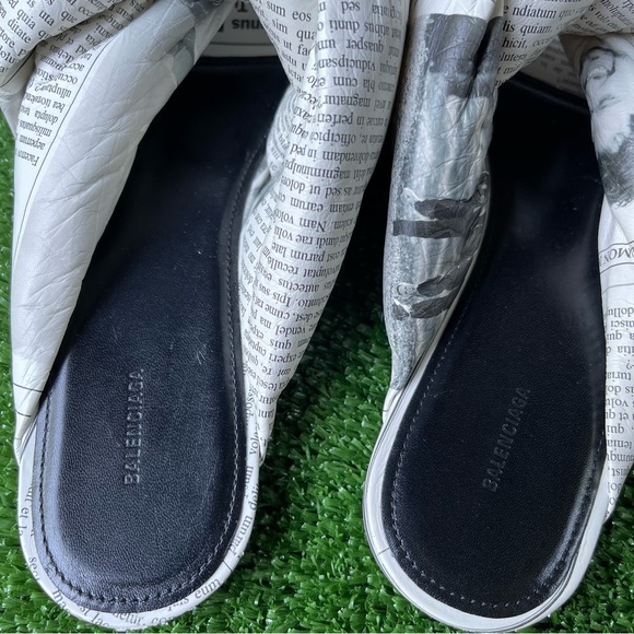 balenciaga sandals BALENCIAGA PRINTSANDALS WHITE(WOMENS) 37 1/2 EU - Picture 13 of 13
